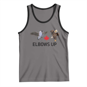 Elbows Up Tank Top Canada Goose Vs Eagle Maple Leaf TS02 Deep Heather Black Print Your Wear