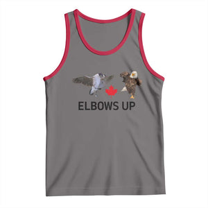 Elbows Up Tank Top Canada Goose Vs Eagle Maple Leaf TS02 Deep Heather Red Print Your Wear