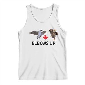 Elbows Up Tank Top Canada Goose Vs Eagle Maple Leaf TS02 White Print Your Wear