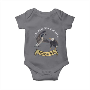 Elbows Up Baby Onesie Canada Is Not For Sale Goose Vs Eagle TS02 Charcoal Print Your Wear