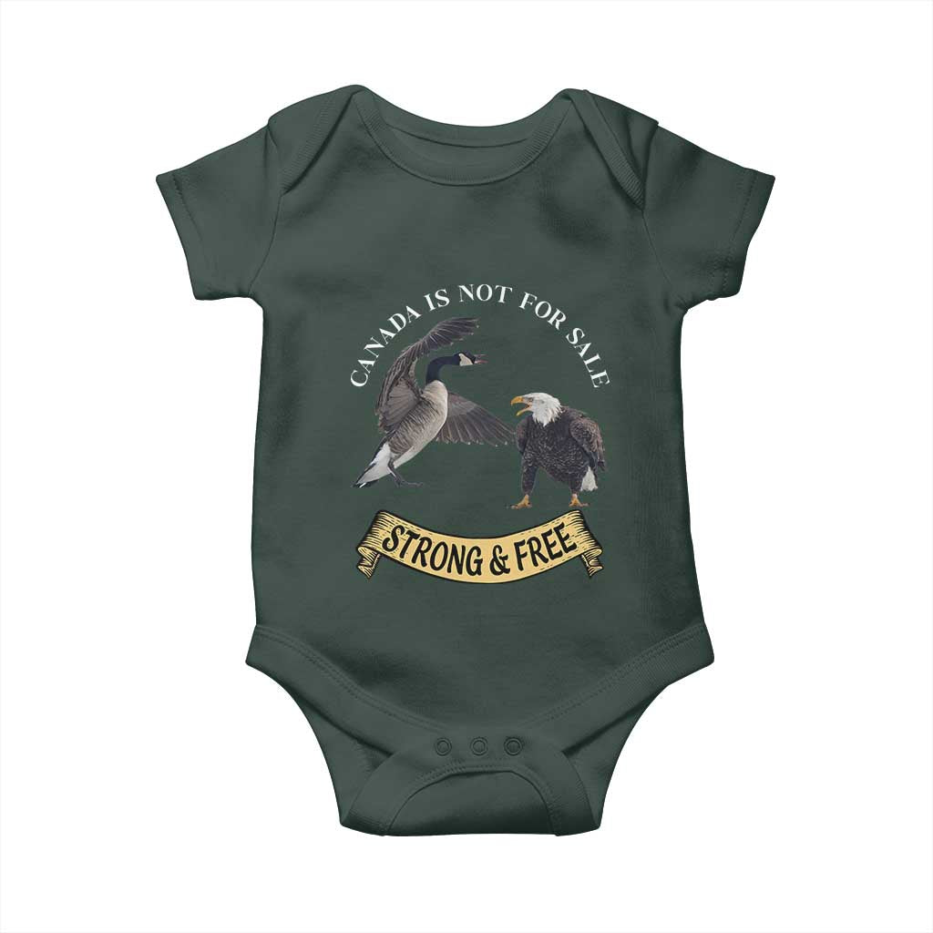 Elbows Up Baby Onesie Canada Is Not For Sale Goose Vs Eagle TS02 Print Your Wear