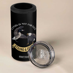Elbows Up 4 in 1 Can Cooler Tumbler Canada Is Not For Sale Goose Vs Eagle TS02 Print Your Wear