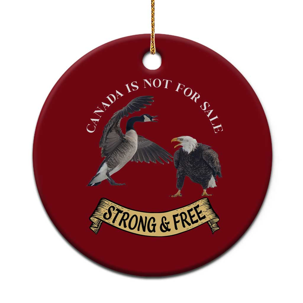 Elbows Up Ceramic Ornament Canada Is Not For Sale Goose Vs Eagle TS02 1pc Red Print Your Wear