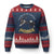 Elbows Up Ugly Christmas Sweater Canada Is Not For Sale Goose Vs Eagle TS02 Navy Red Print Your Wear