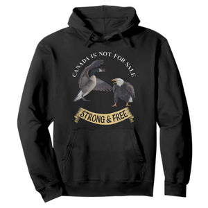 Elbows Up Hoodie Canada Is Not For Sale Goose Vs Eagle TS02 Black Print Your Wear