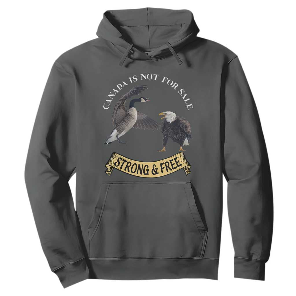 Elbows Up Hoodie Canada Is Not For Sale Goose Vs Eagle TS02 Dark Heather Print Your Wear