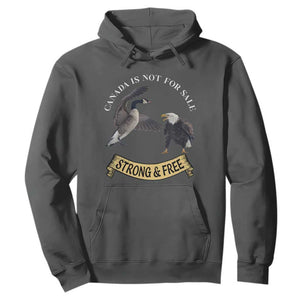 Elbows Up Hoodie Canada Is Not For Sale Goose Vs Eagle TS02 Dark Heather Print Your Wear