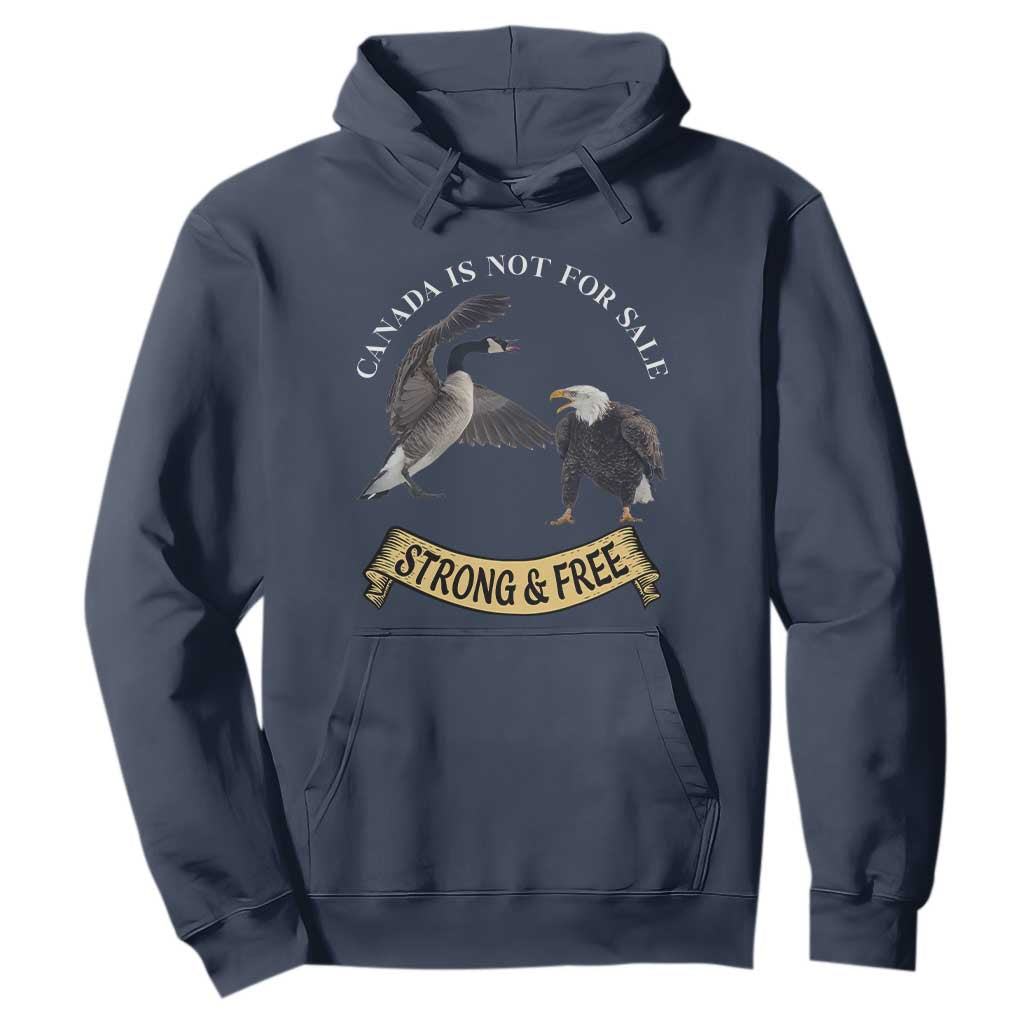 Elbows Up Hoodie Canada Is Not For Sale Goose Vs Eagle TS02 Navy Print Your Wear