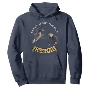 Elbows Up Hoodie Canada Is Not For Sale Goose Vs Eagle TS02 Navy Print Your Wear