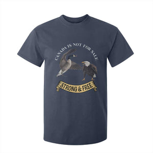 Elbows Up T Shirt For Kid Canada Is Not For Sale Goose Vs Eagle TS02 Navy Print Your Wear