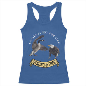 Elbows Up Racerback Tank Top Canada Is Not For Sale Goose Vs Eagle TS02 Royal Blue Print Your Wear