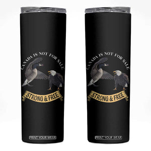 Elbows Up Skinny Tumbler Canada Is Not For Sale Goose Vs Eagle TS02 Black Print Your Wear