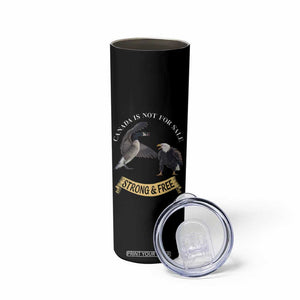 Elbows Up Skinny Tumbler Canada Is Not For Sale Goose Vs Eagle TS02 Print Your Wear