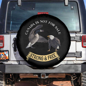 Elbows Up Spare Tire Cover Canada Is Not For Sale Goose Vs Eagle TS02 No hole Black Print Your Wear