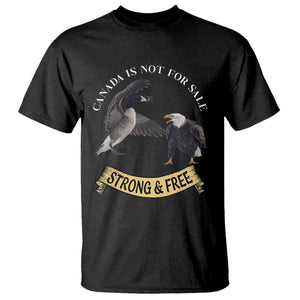 Elbows Up T Shirt Canada Is Not For Sale Goose Vs Eagle TS02 Black Print Your Wear