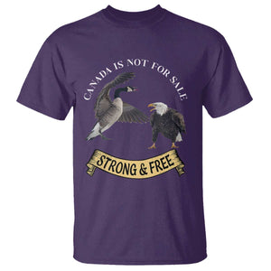 Elbows Up T Shirt Canada Is Not For Sale Goose Vs Eagle TS02 Purple Print Your Wear