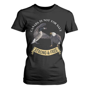 Elbows Up T Shirt For Women Canada Is Not For Sale Goose Vs Eagle TS02 Black Print Your Wear