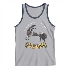 Elbows Up Tank Top Canada Is Not For Sale Goose Vs Eagle TS02 Athletic Heather Navy Print Your Wear