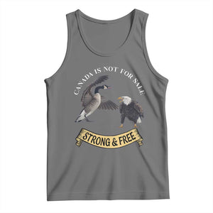 Elbows Up Tank Top Canada Is Not For Sale Goose Vs Eagle TS02 Black Heather Print Your Wear