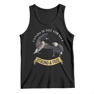 Elbows Up Tank Top Canada Is Not For Sale Goose Vs Eagle TS02 Black Print Your Wear