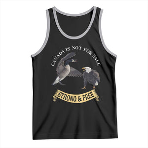 Elbows Up Tank Top Canada Is Not For Sale Goose Vs Eagle TS02 Black Athletic Heather Print Your Wear