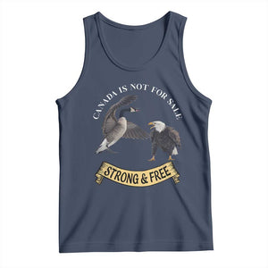 Elbows Up Tank Top Canada Is Not For Sale Goose Vs Eagle TS02 Navy Print Your Wear