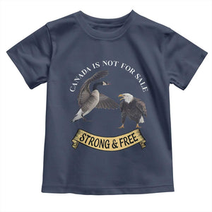 Elbows Up Toddler T Shirt Canada Is Not For Sale Goose Vs Eagle TS02 Navy Print Your Wear