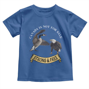 Elbows Up Toddler T Shirt Canada Is Not For Sale Goose Vs Eagle TS02 Royal Blue Print Your Wear