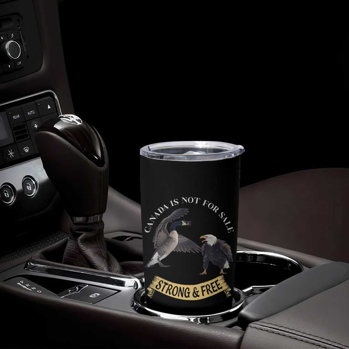 Elbows Up Tumbler Cup Canada Is Not For Sale Goose Vs Eagle TS02 Print Your Wear