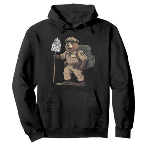 Foxtrot Delta Tango Resist Bear Hoodie TS02 Black Print Your Wear