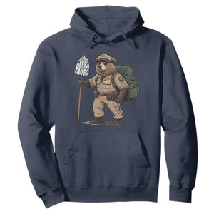 Foxtrot Delta Tango Resist Bear Hoodie TS02 Navy Print Your Wear