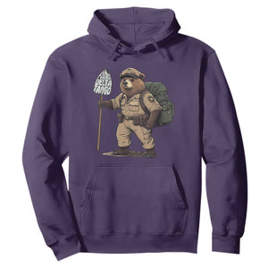 Foxtrot Delta Tango Resist Bear Hoodie TS02 Purple Print Your Wear