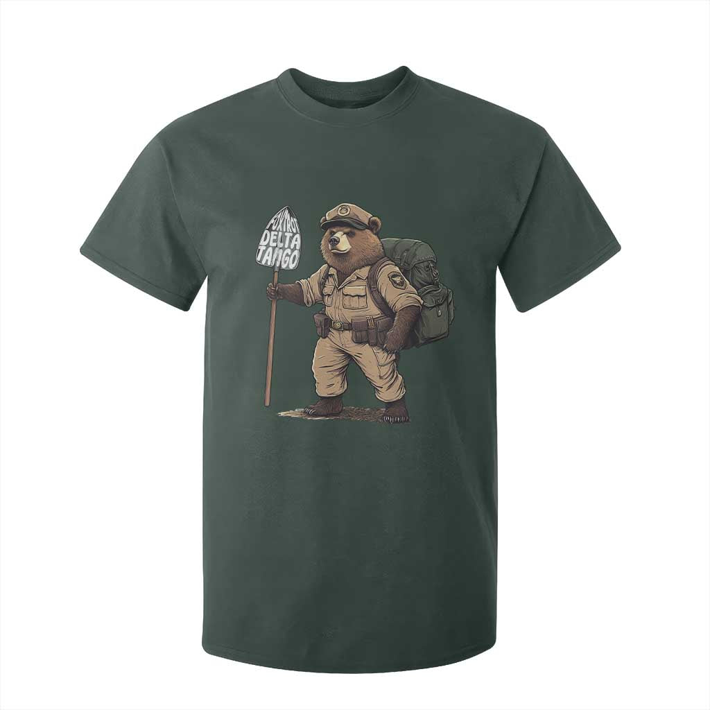 Foxtrot Delta Tango Resist Bear T Shirt For Kid TS02 Dark Forest Green Print Your Wear