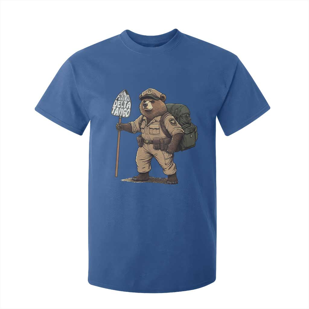 Foxtrot Delta Tango Resist Bear T Shirt For Kid TS02 Royal Blue Print Your Wear
