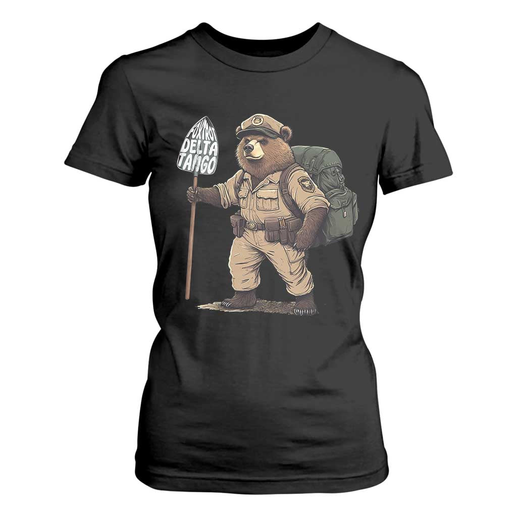 Foxtrot Delta Tango Resist Bear T Shirt For Women TS02 Black Print Your Wear