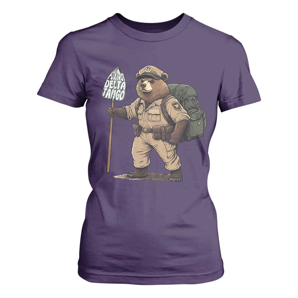 Foxtrot Delta Tango Resist Bear T Shirt For Women TS02 Purple Print Your Wear