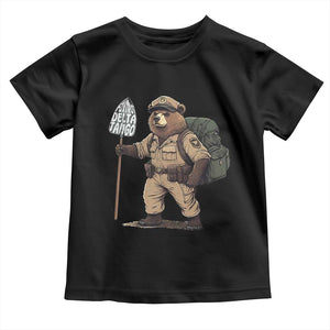 Foxtrot Delta Tango Resist Bear Toddler T Shirt TS02 Black Print Your Wear