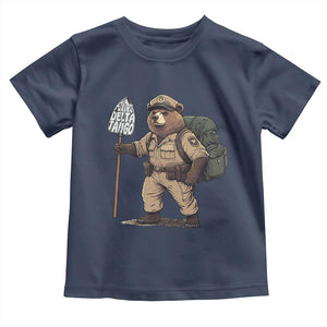 Foxtrot Delta Tango Resist Bear Toddler T Shirt TS02 Navy Print Your Wear