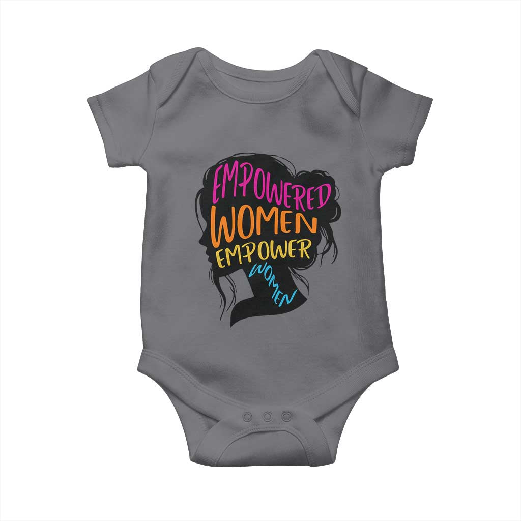 Empowered Women Empower Women Baby Onesie TS02 Charcoal Print Your Wear