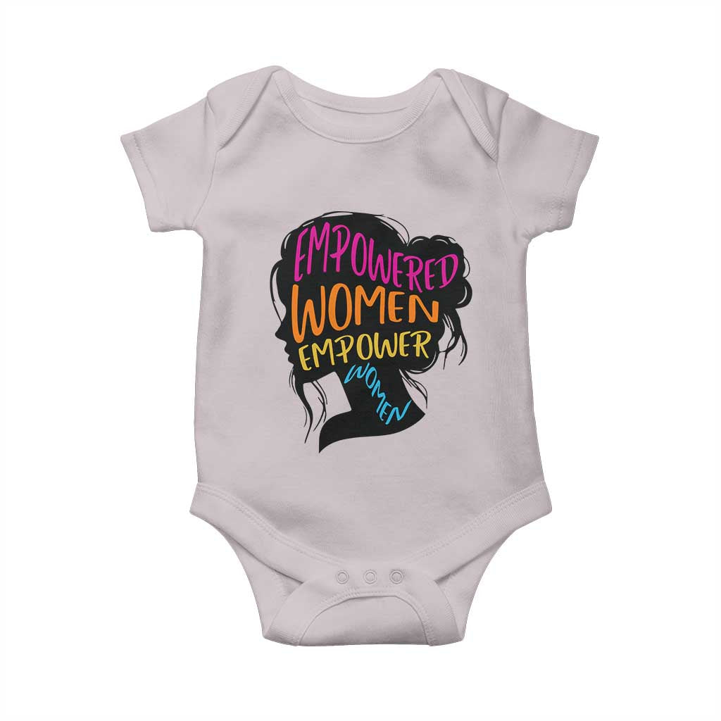 Empowered Women Empower Women Baby Onesie TS02 Ice Gray Print Your Wear