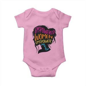 Empowered Women Empower Women Baby Onesie TS02 Light Pink Print Your Wear