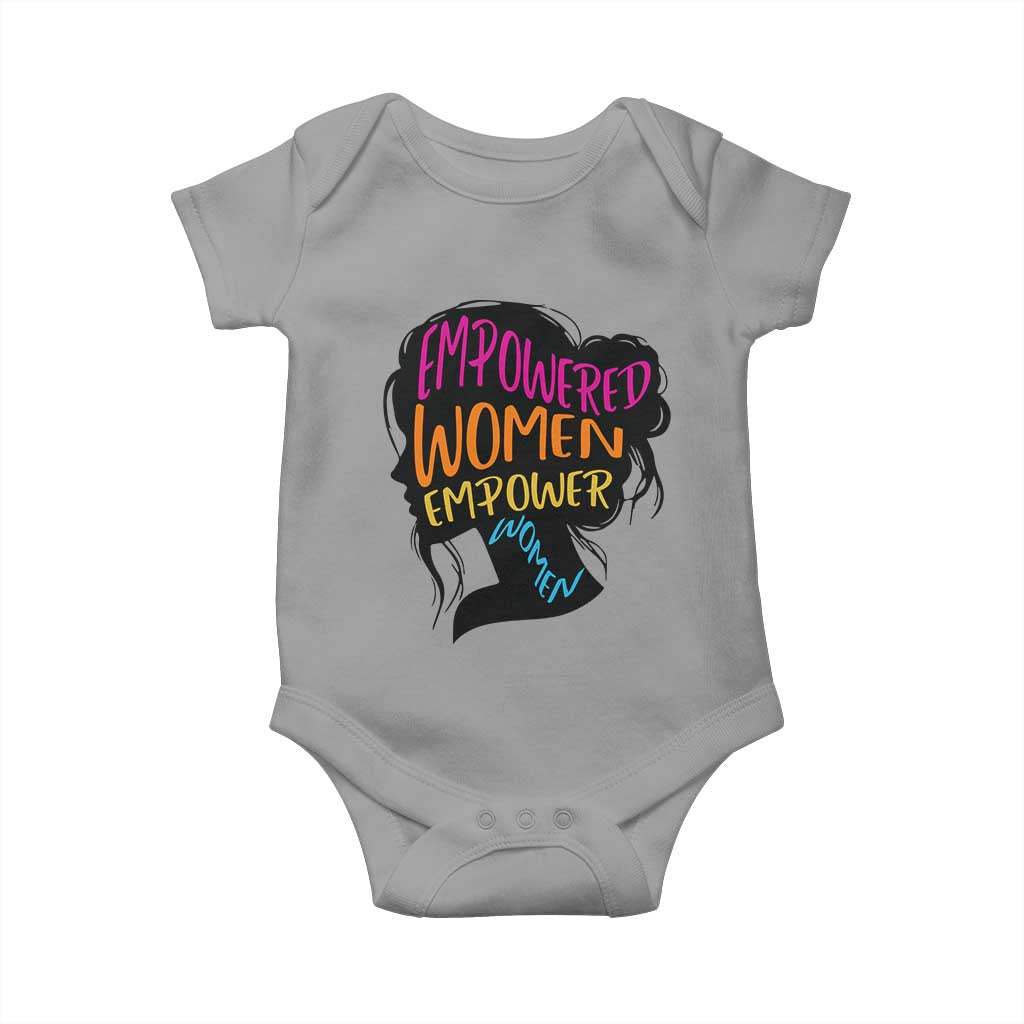 Empowered Women Empower Women Baby Onesie TS02 Sport Gray Print Your Wear