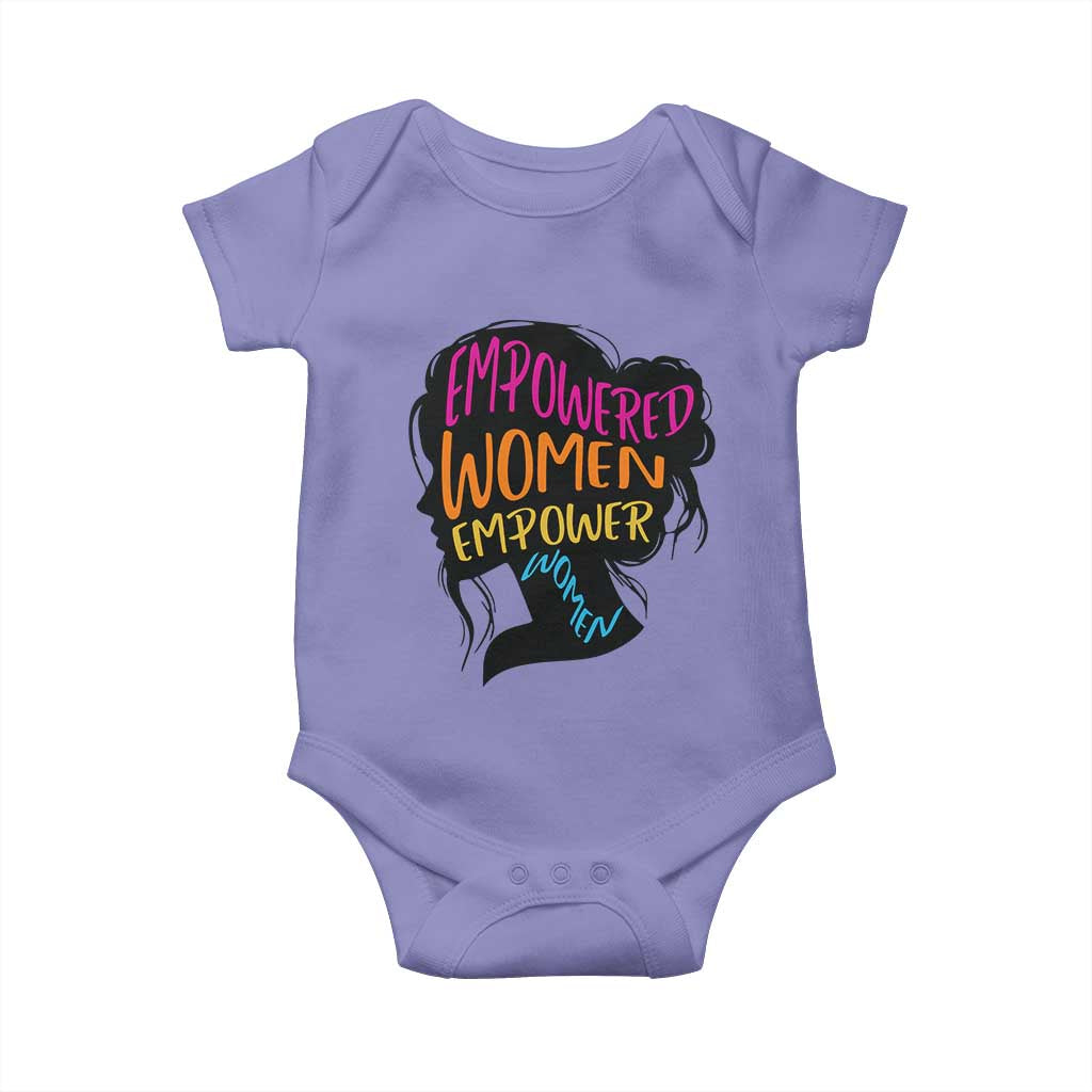 Empowered Women Empower Women Baby Onesie TS02 Violet Print Your Wear