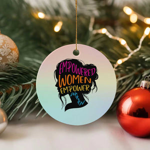Empowered Women Empower Women Ceramic Ornament TS02 1pc Pastel Print Your Wear