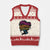 Empowered Women Empower Women V-Neck Knit Sweater Vest TS02 Beige Red Print Your Wear