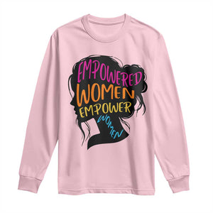 Empowered Women Empower Women Long Sleeve Shirt TS02 Light Pink Print Your Wear