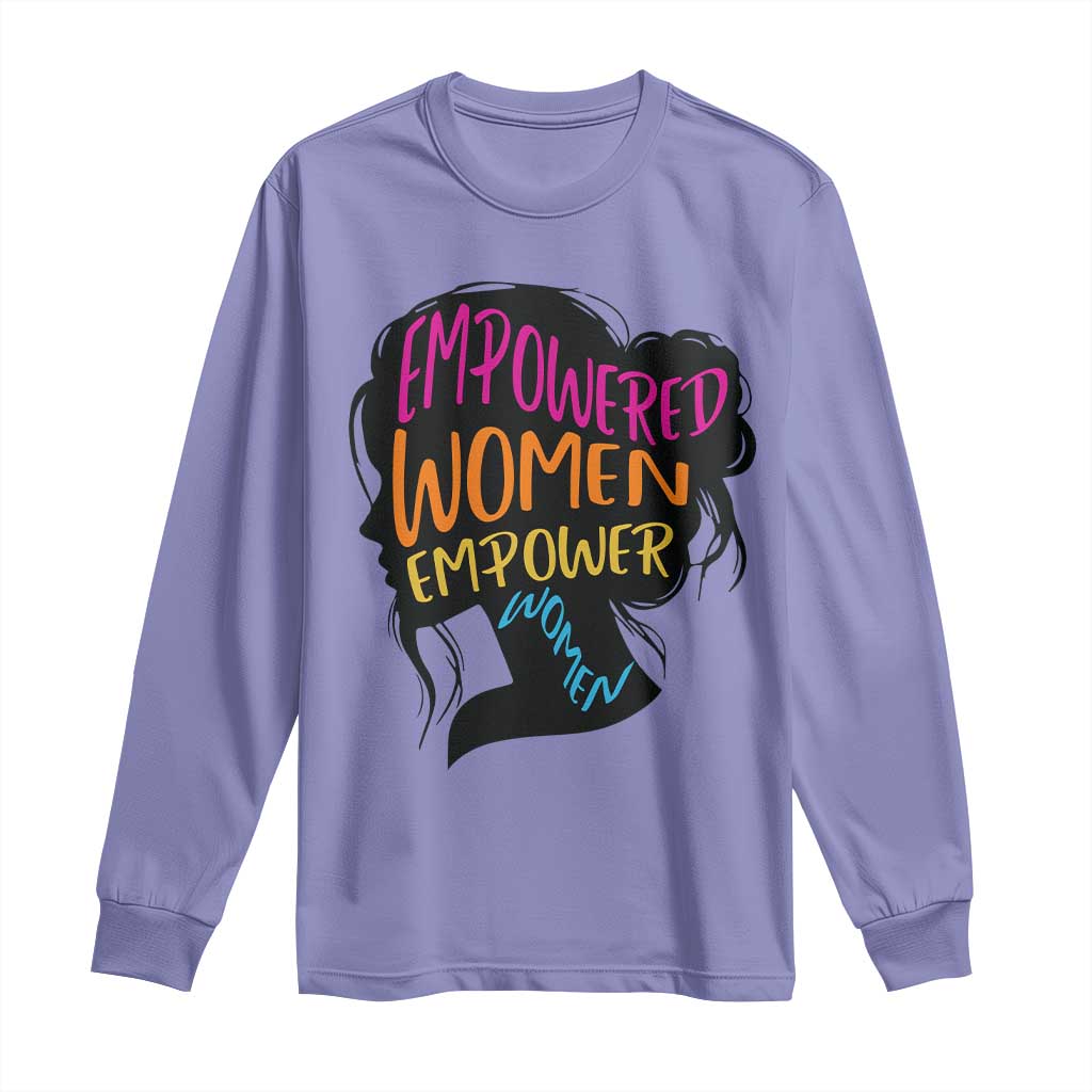 Empowered Women Empower Women Long Sleeve Shirt TS02 Violet Print Your Wear