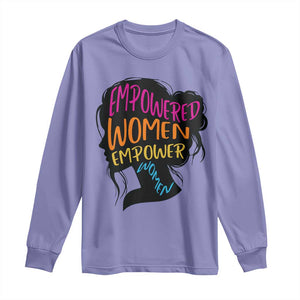 Empowered Women Empower Women Long Sleeve Shirt TS02 Violet Print Your Wear