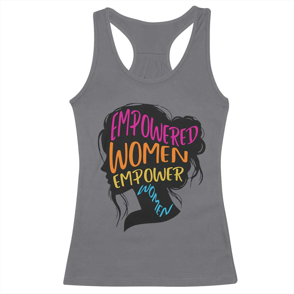 Empowered Women Empower Women Racerback Tank Top TS02 Charcoal Print Your Wear
