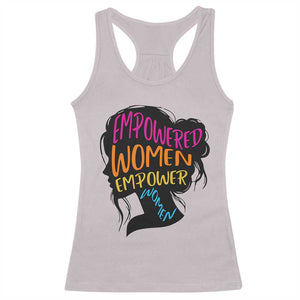 Empowered Women Empower Women Racerback Tank Top TS02 Ice Gray Print Your Wear